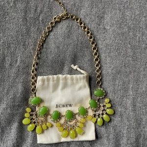 Gorgeous Jcrew green rhinestone necklace